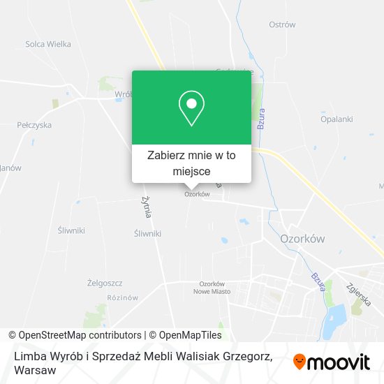 Mapa Limba Wyrób i Sprzedaż Mebli Walisiak Grzegorz