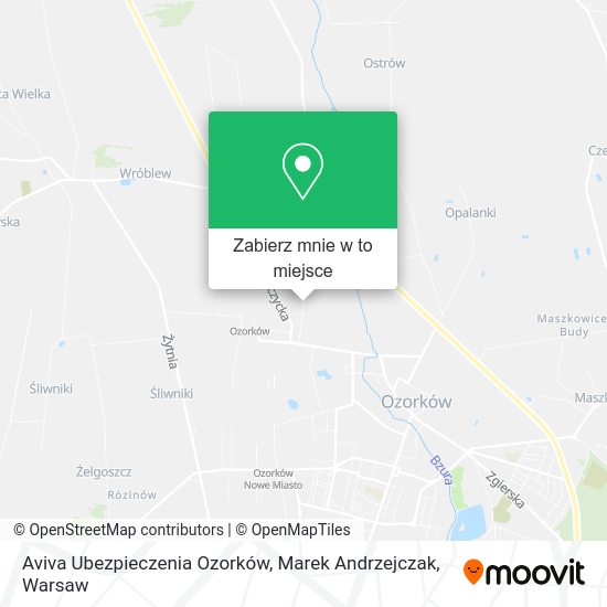 Mapa Aviva Ubezpieczenia Ozorków, Marek Andrzejczak