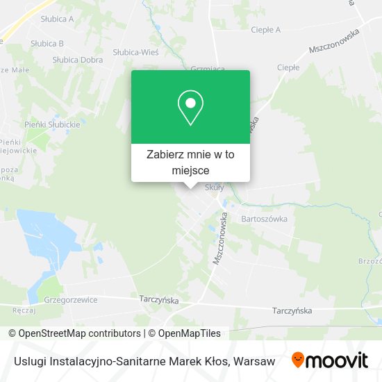 Mapa Uslugi Instalacyjno-Sanitarne Marek Kłos