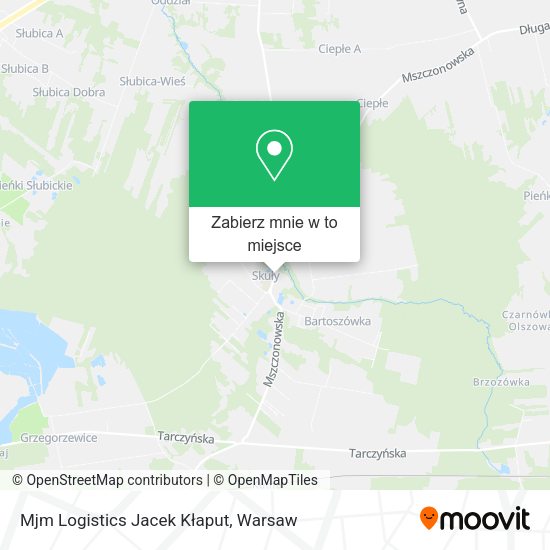 Mapa Mjm Logistics Jacek Kłaput