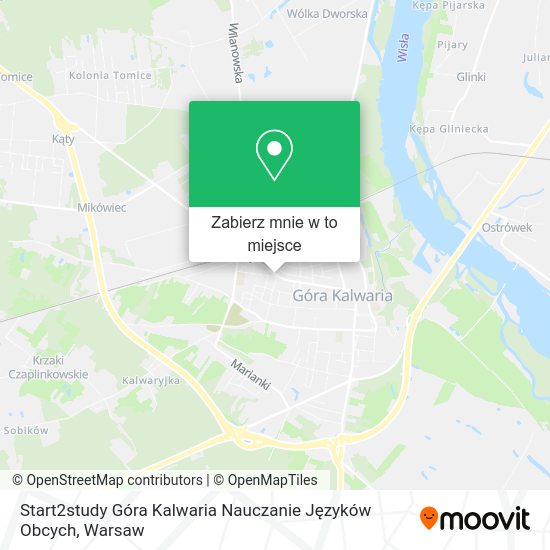 Mapa Start2study Góra Kalwaria Nauczanie Języków Obcych