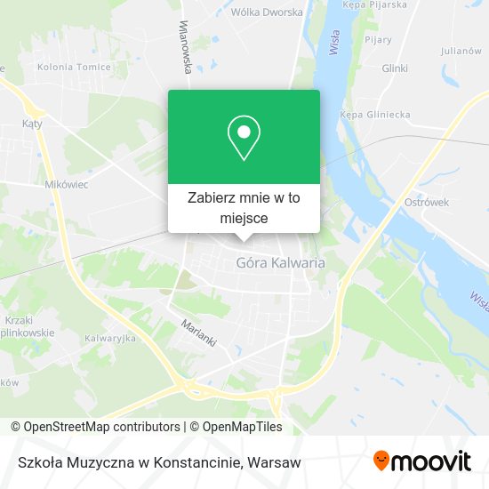 Mapa Szkoła Muzyczna w Konstancinie