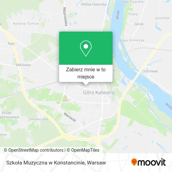 Mapa Szkoła Muzyczna w Konstancinie