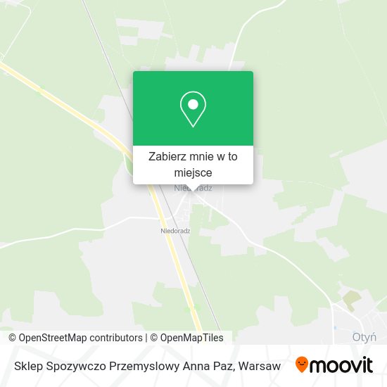 Mapa Sklep Spozywczo Przemyslowy Anna Paz