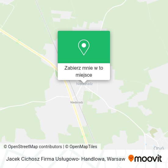 Mapa Jacek Cichosz Firma Usługowo- Handlowa