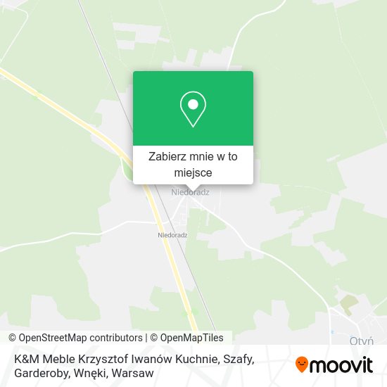 Mapa K&M Meble Krzysztof Iwanów Kuchnie, Szafy, Garderoby, Wnęki