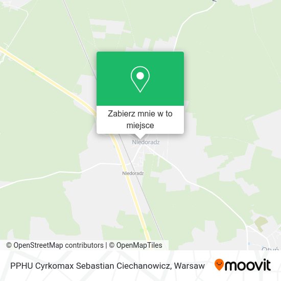 Mapa PPHU Cyrkomax Sebastian Ciechanowicz