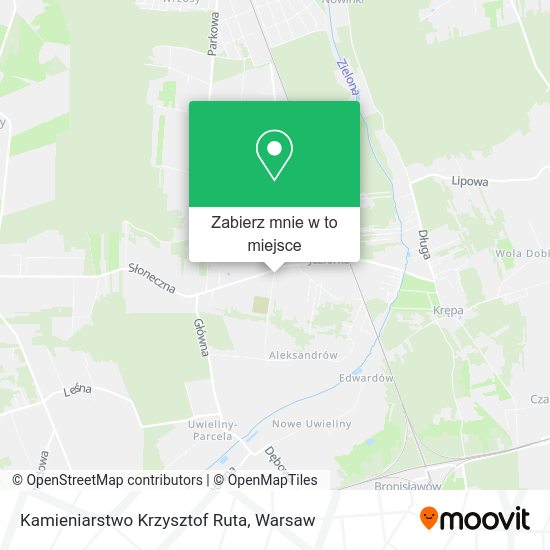 Mapa Kamieniarstwo Krzysztof Ruta