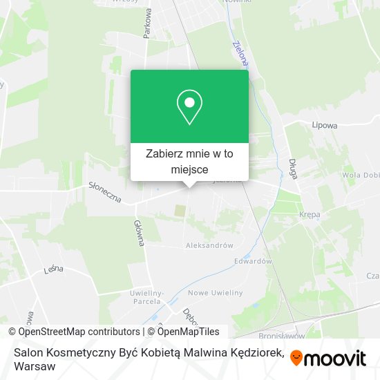 Mapa Salon Kosmetyczny Być Kobietą Malwina Kędziorek