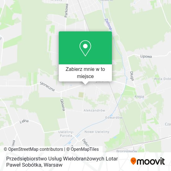 Mapa Przedsiębiorstwo Usług Wielobranżowych Lotar Paweł Sobótka