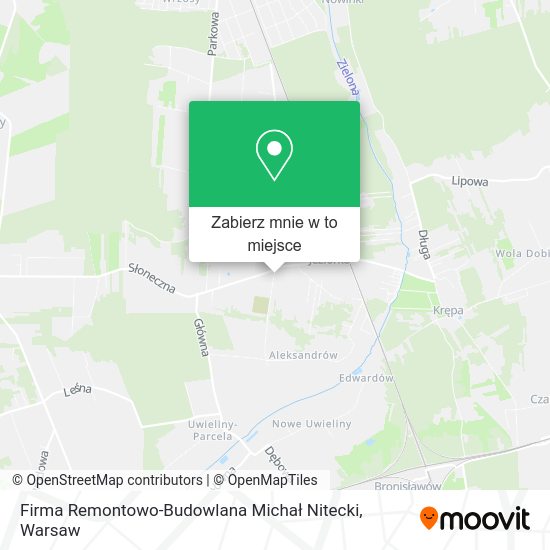 Mapa Firma Remontowo-Budowlana Michał Nitecki