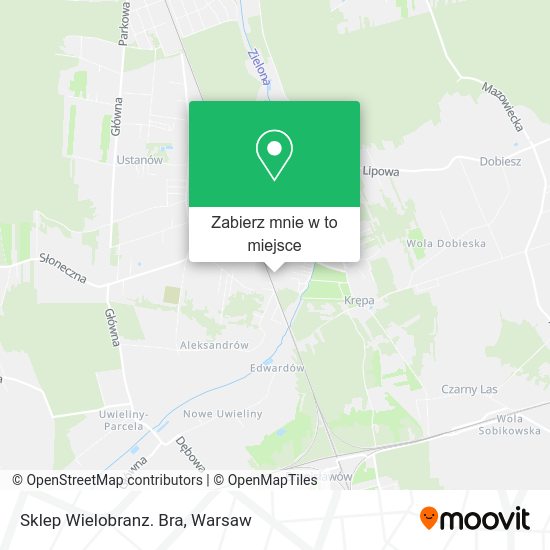 Mapa Sklep Wielobranz. Bra