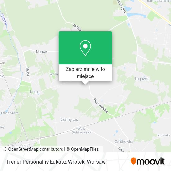 Mapa Trener Personalny Łukasz Wrotek