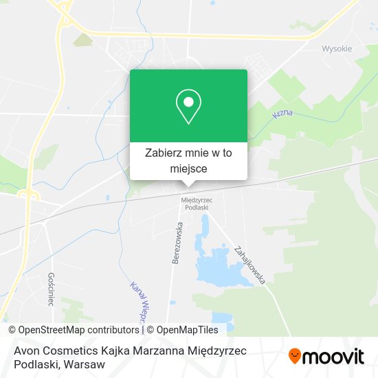 Mapa Avon Cosmetics Kajka Marzanna Międzyrzec Podlaski