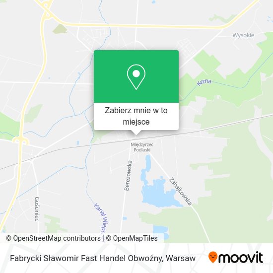 Mapa Fabrycki Sławomir Fast Handel Obwoźny