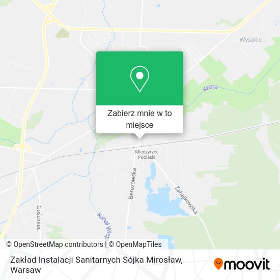 Mapa Zakład Instalacji Sanitarnych Sójka Mirosław