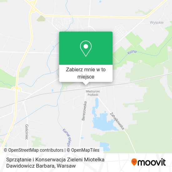 Mapa Sprzątanie i Konserwacja Zieleni Miotełka Dawidowicz Barbara