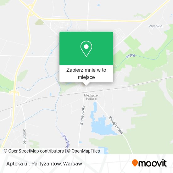 Mapa Apteka ul. Partyzantów