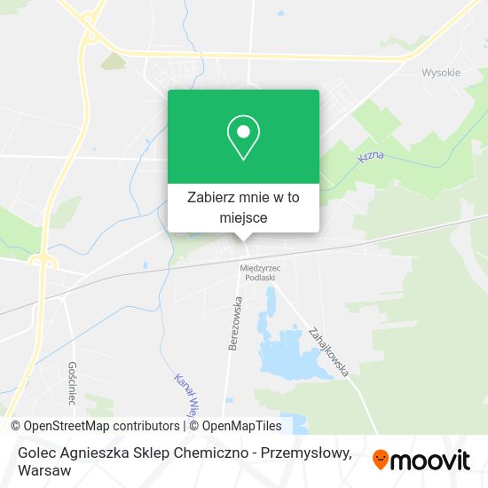 Mapa Golec Agnieszka Sklep Chemiczno - Przemysłowy