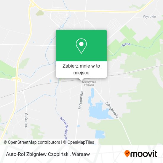 Mapa Auto-Rol Zbigniew Czopiński