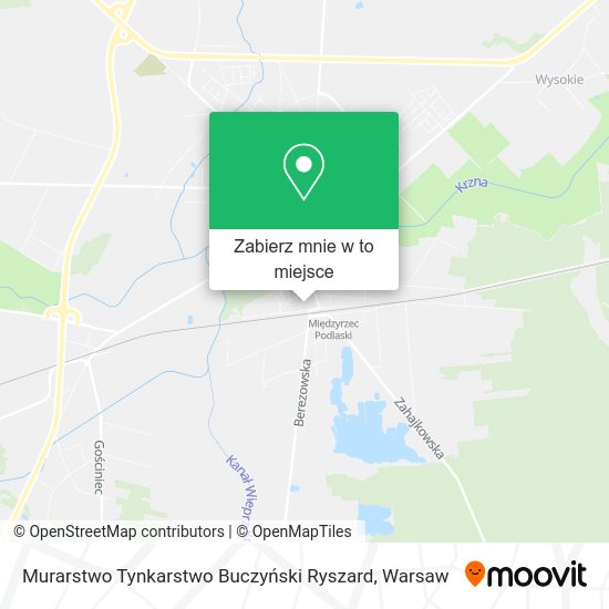 Mapa Murarstwo Tynkarstwo Buczyński Ryszard