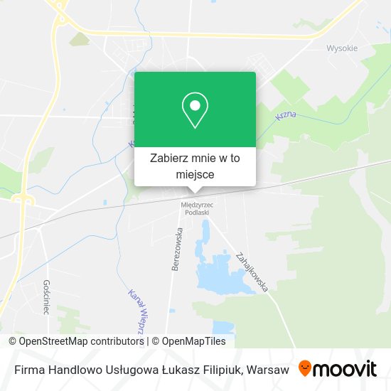 Mapa Firma Handlowo Usługowa Łukasz Filipiuk