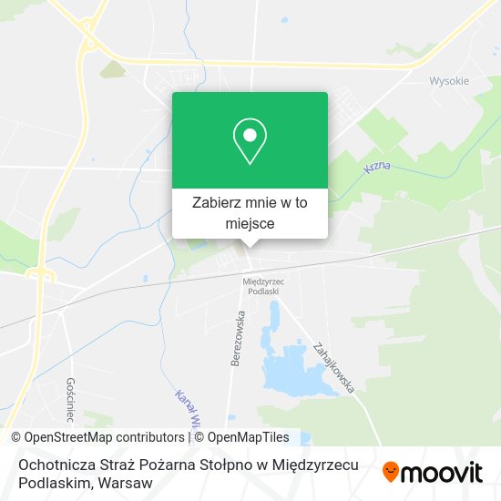 Mapa Ochotnicza Straż Pożarna Stołpno w Międzyrzecu Podlaskim