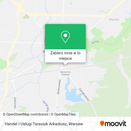 Mapa Handel i Usługi Tarasiuk Arkadiusz