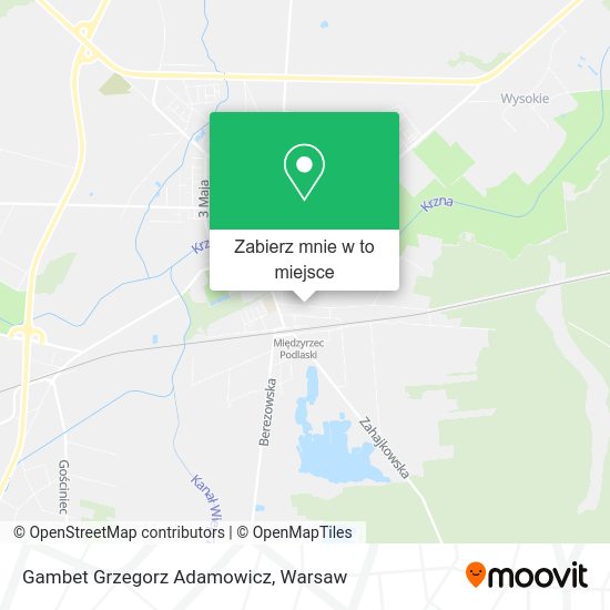 Mapa Gambet Grzegorz Adamowicz