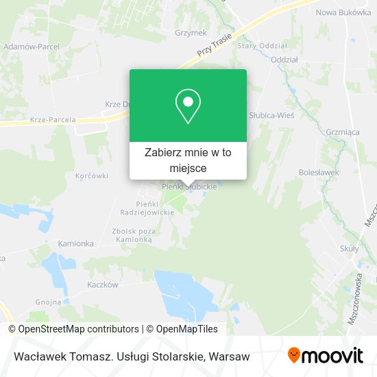 Mapa Wacławek Tomasz. Usługi Stolarskie