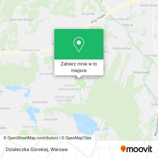 Mapa Działeczka Górskiej