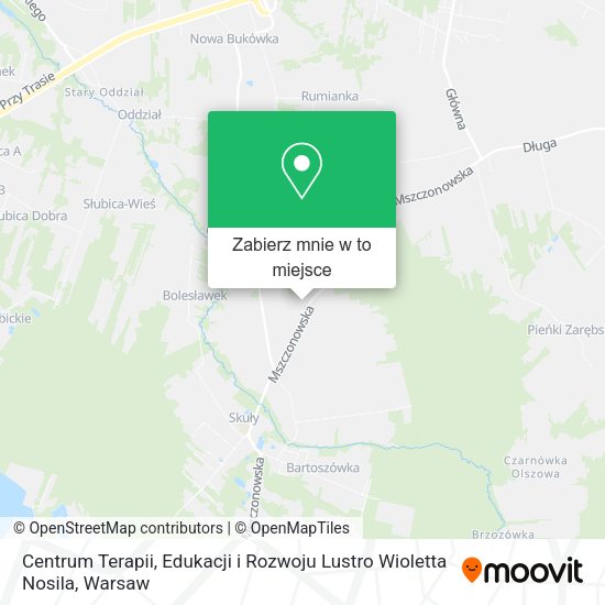 Mapa Centrum Terapii, Edukacji i Rozwoju Lustro Wioletta Nosila