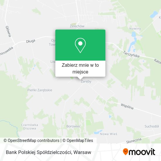 Mapa Bank Polskiej Spółdzielczości