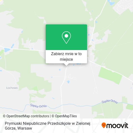 Mapa Prymuski Niepubliczne Przedszkjole w Zielonej Górze