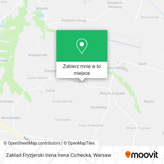 Mapa Zakład Fryzjerski Irena Irena Cichecka