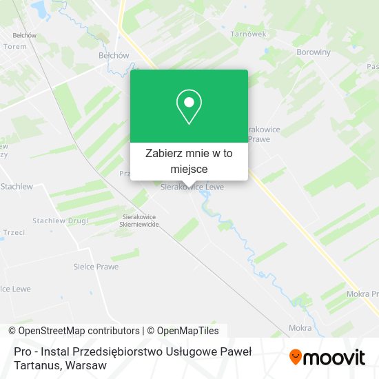 Mapa Pro - Instal Przedsiębiorstwo Usługowe Paweł Tartanus