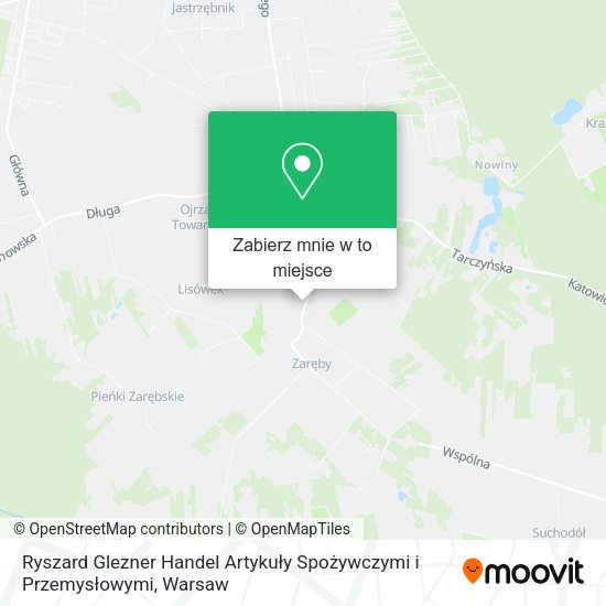 Mapa Ryszard Glezner Handel Artykuły Spożywczymi i Przemysłowymi