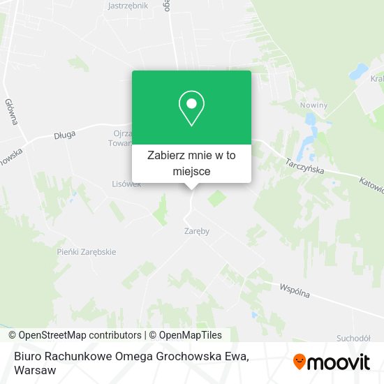 Mapa Biuro Rachunkowe Omega Grochowska Ewa