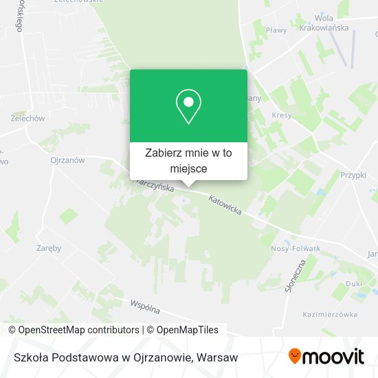 Mapa Szkoła Podstawowa w Ojrzanowie