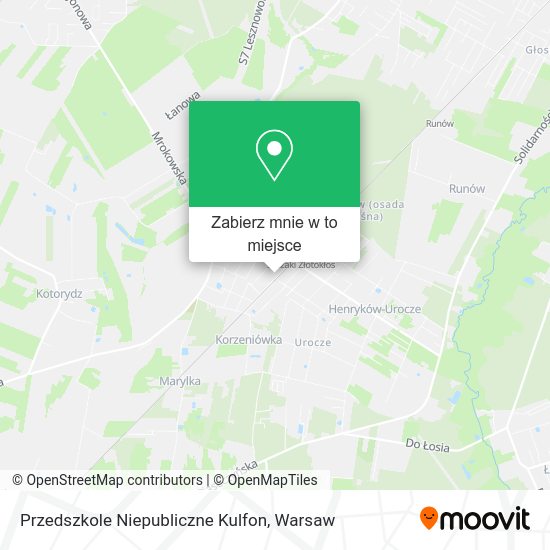 Mapa Przedszkole Niepubliczne Kulfon