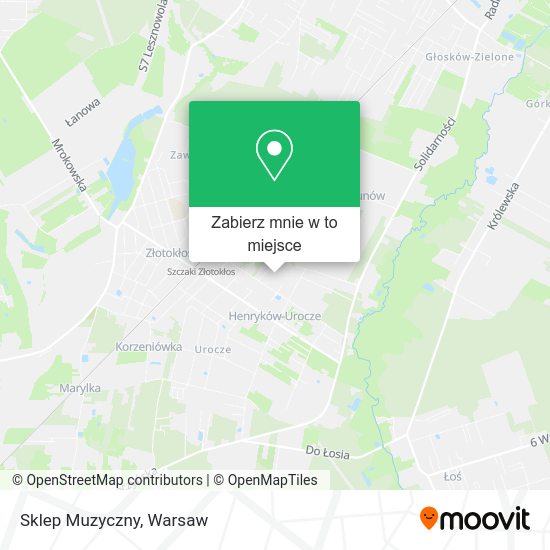 Mapa Sklep Muzyczny