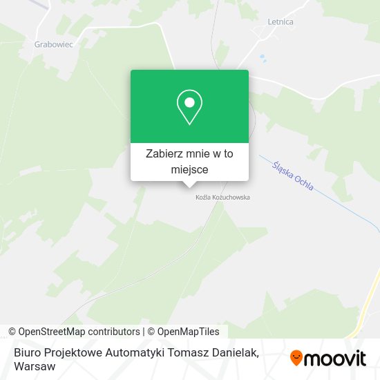 Mapa Biuro Projektowe Automatyki Tomasz Danielak