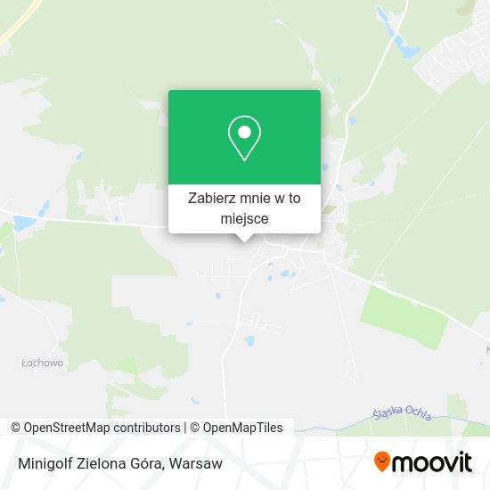 Mapa Minigolf Zielona Góra