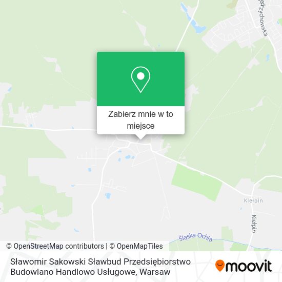 Mapa Sławomir Sakowski Sławbud Przedsiębiorstwo Budowlano Handlowo Usługowe