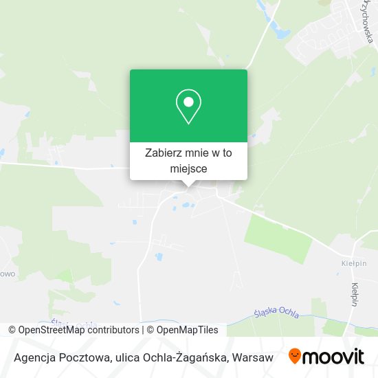 Mapa Agencja Pocztowa, ulica Ochla-Żagańska