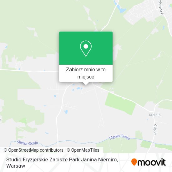 Mapa Studio Fryzjerskie Zacisze Park Janina Niemiro