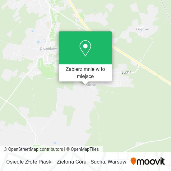 Mapa Osiedle Złote Piaski - Zielona Góra - Sucha