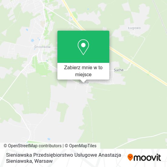 Mapa Sieniawska Przedsiębiorstwo Usługowe Anastazja Sieniawska