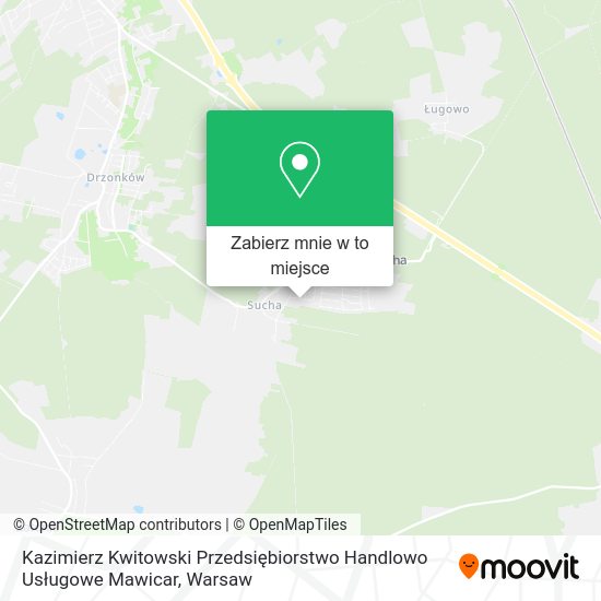 Mapa Kazimierz Kwitowski Przedsiębiorstwo Handlowo Usługowe Mawicar