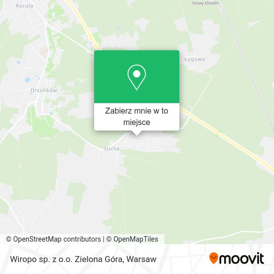 Mapa Wiropo sp. z o.o. Zielona Góra